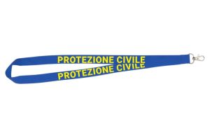 Lanyard con portabdge Protezione Civile